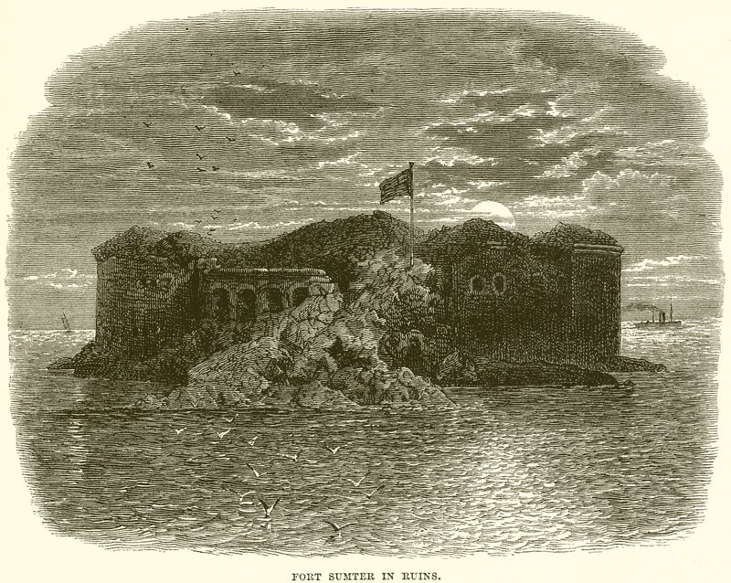 Fort Sumter em ruínas de English School