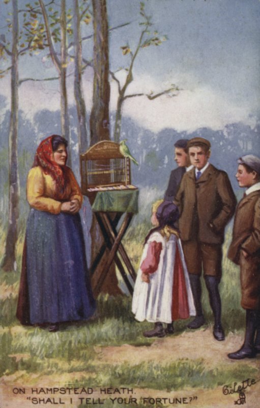 Cartomante em Hampstead Heath de English School