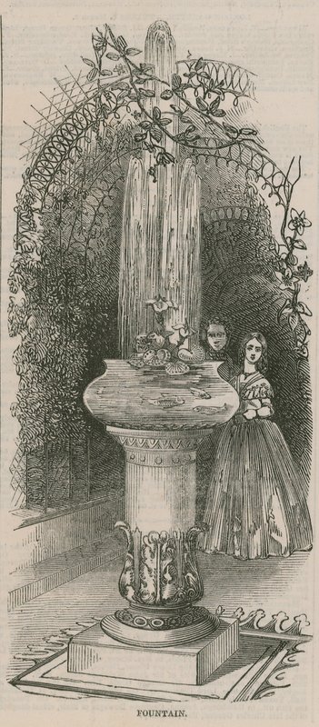 Fonte em uma exposição das artes úteis de English School