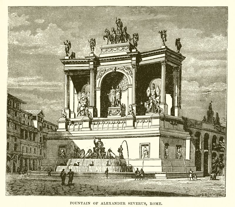 Fonte de Alexandre Severo, Roma de English School