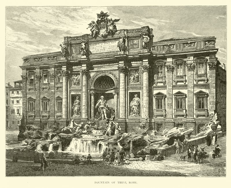 Fonte de Trevi, Roma de English School