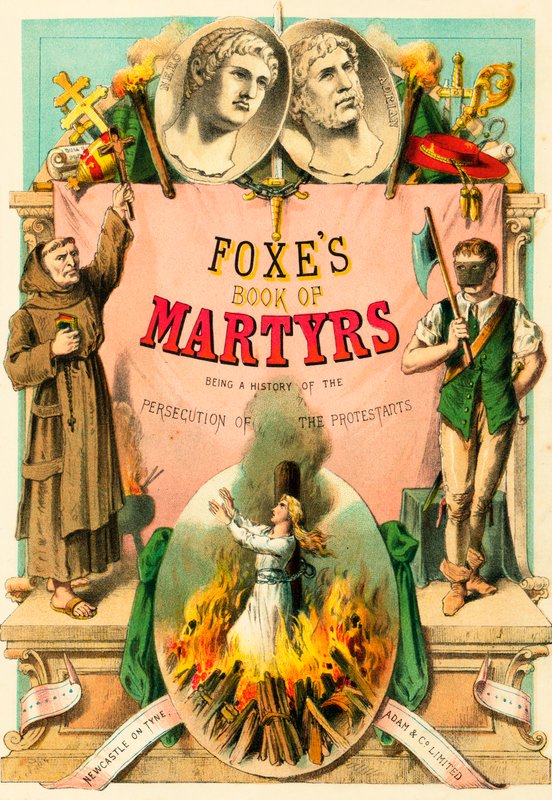 Livro dos Mártires de Foxe: Página de Título de English School