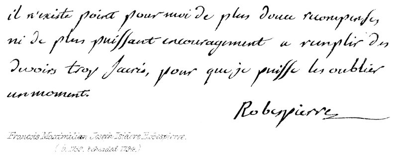 François Maximiliano Joseph Isidore Robespierre, (b 1759, decapitado 1794) de English School