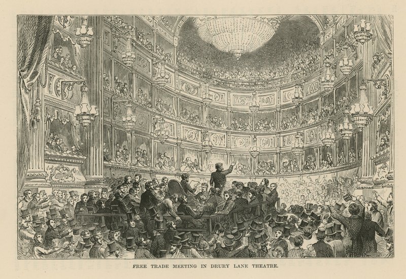 Encontro de Livre Comércio no Teatro Drury Lane de English School