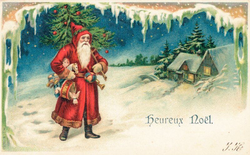 Cartão de natal francês de English School