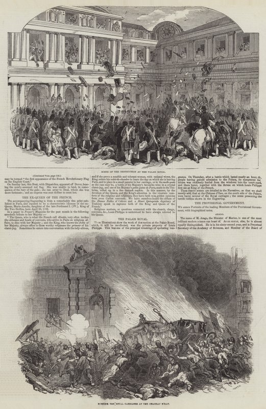 Revolução Francesa de 1848 (gravura) de English School