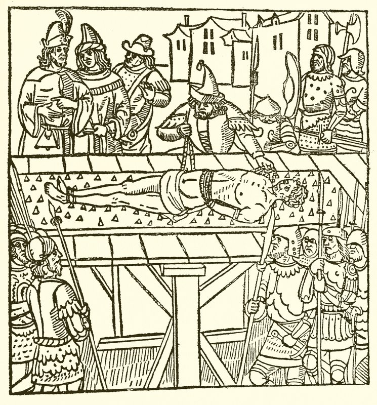 De Queda dos Príncipes de Lydgates, 1494 de English School