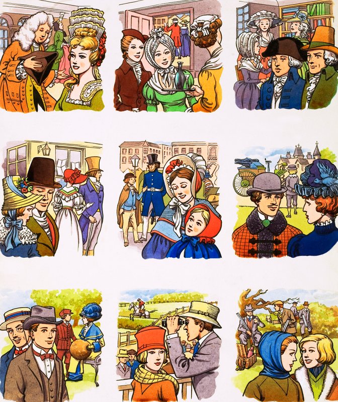 De então até agora: chapéus e bonés de English School
