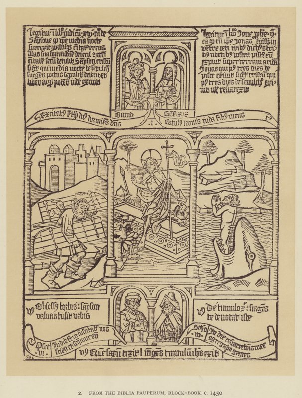 Do Biblia Pauperum, Block-Book, c 1450 (litho) de English School