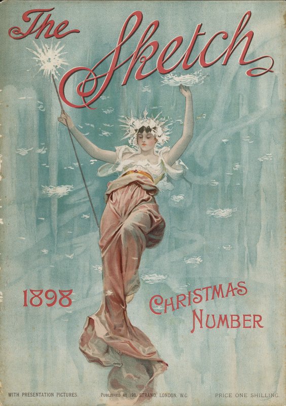 Capa do The Sketch Christmas Number, 1898 de English School