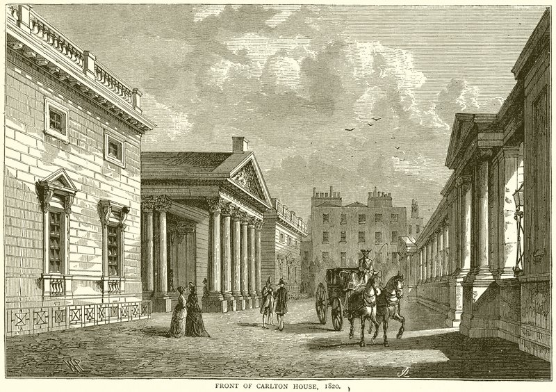 Frente, carlton, casa, 1820 de English School