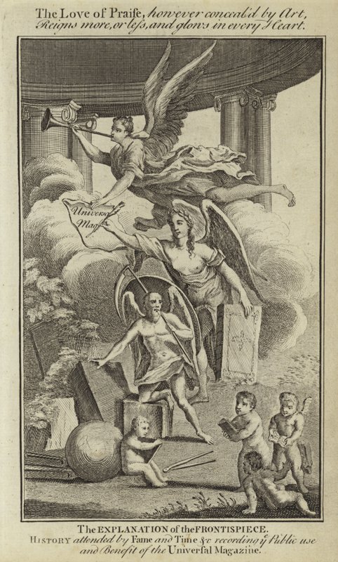 Ilustração do frontispício da revista Universal de English School