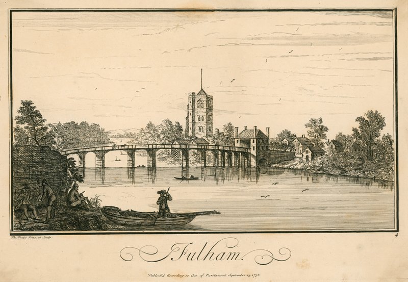 Fulham Bridge, Fulham, Londres de English School