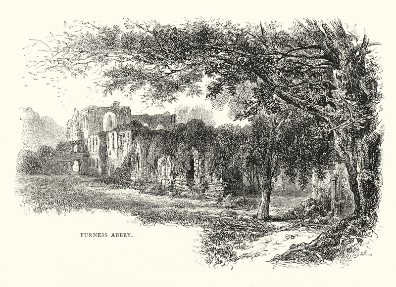 Abadia de Furness (gravura) de English School