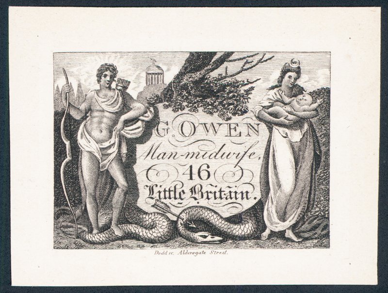 G Owen, Man-parteira, cartão de comércio de English School