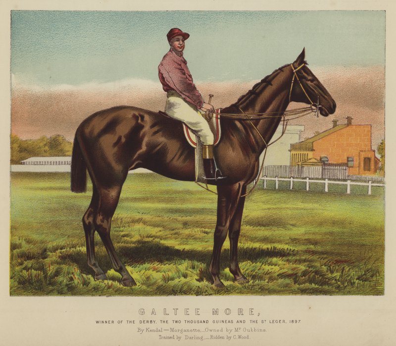 Galtee More, vencedor do derby, os dois mil guineas e o St Leger de English School