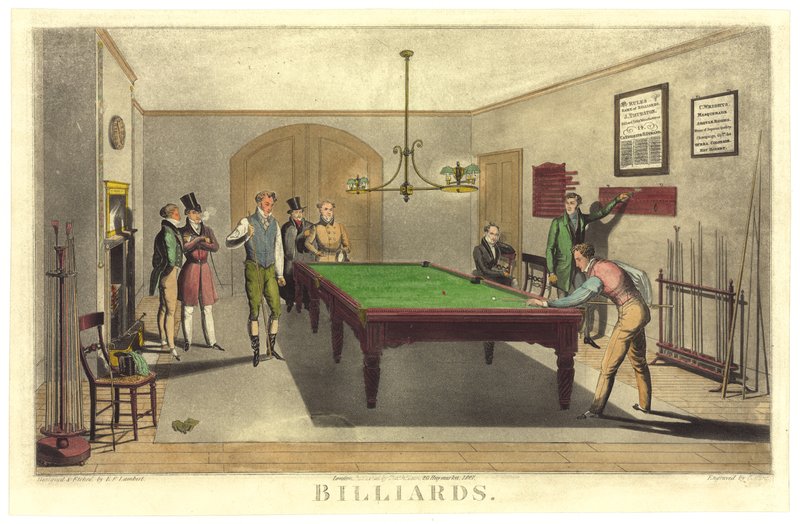 Jogo de Bilhar, 1827 de English School