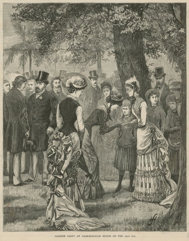 Festa de jardim na Marlborough House em 23 de julho de 1883 de English School
