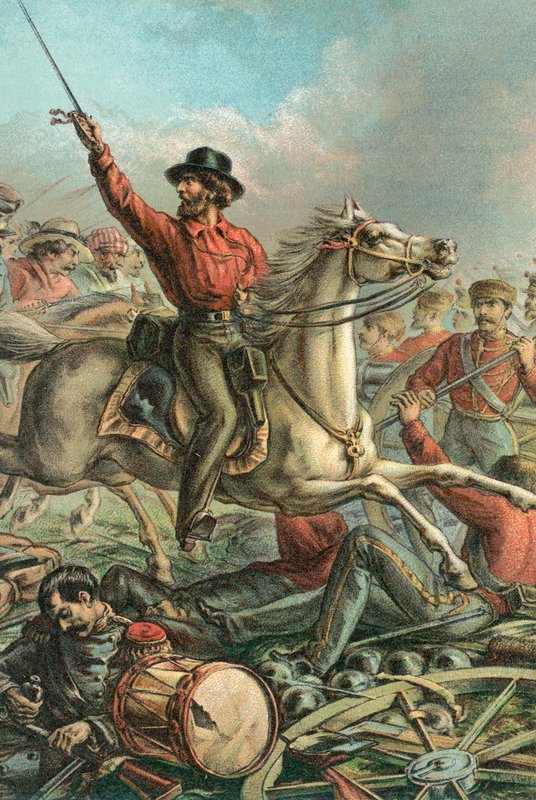 Garibaldi captura quatro armas francesas em Roma de English School
