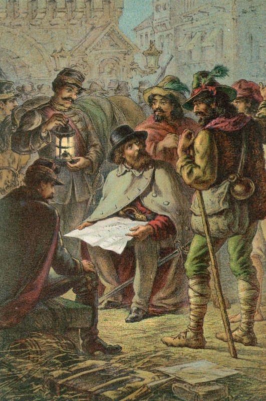 Garibaldi e os guias camponeses de English School
