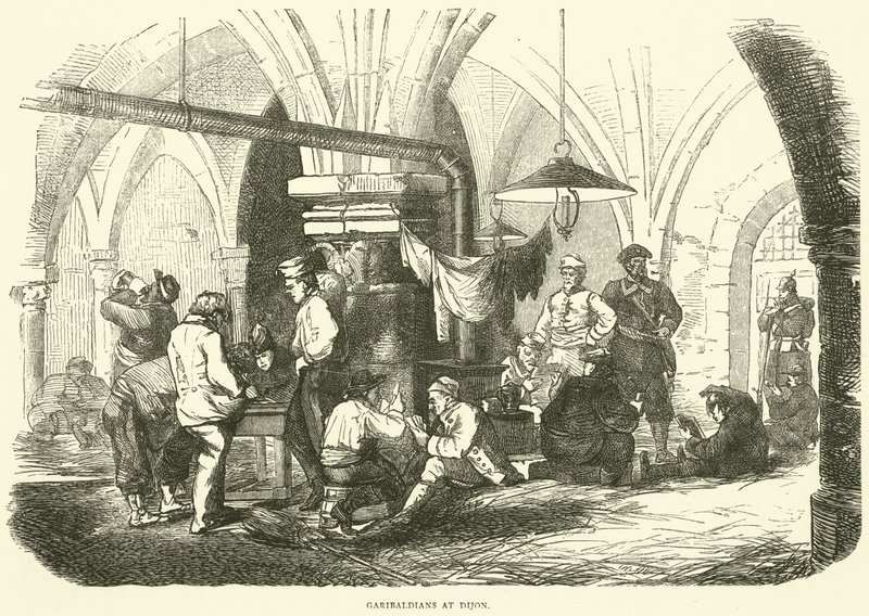 Garibaldians em Dijon, outubro de 1870 de English School