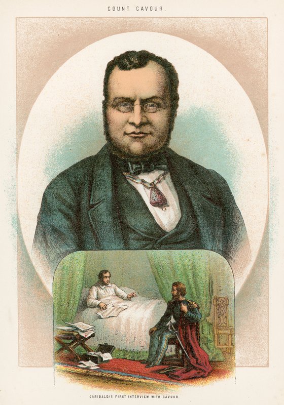 Primeira entrevista de Garibaldi com Cavour de English School