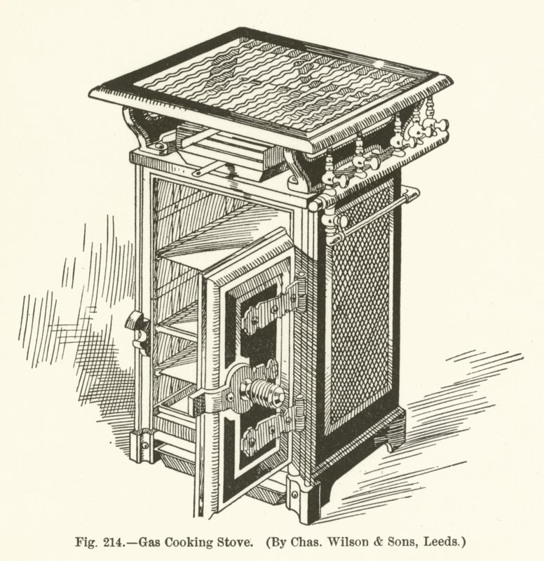 Fogão a gás, por Charles Wilson and Sons, Leeds de English School