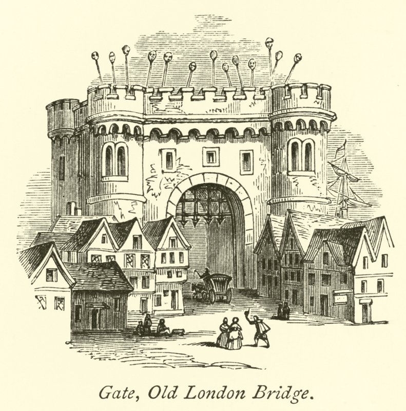 Portão, ponte velha de londres de English School