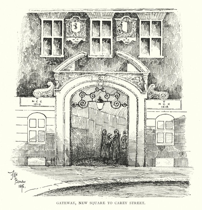 Gateway, Praça Nova para a Rua Carey (litho) de English School