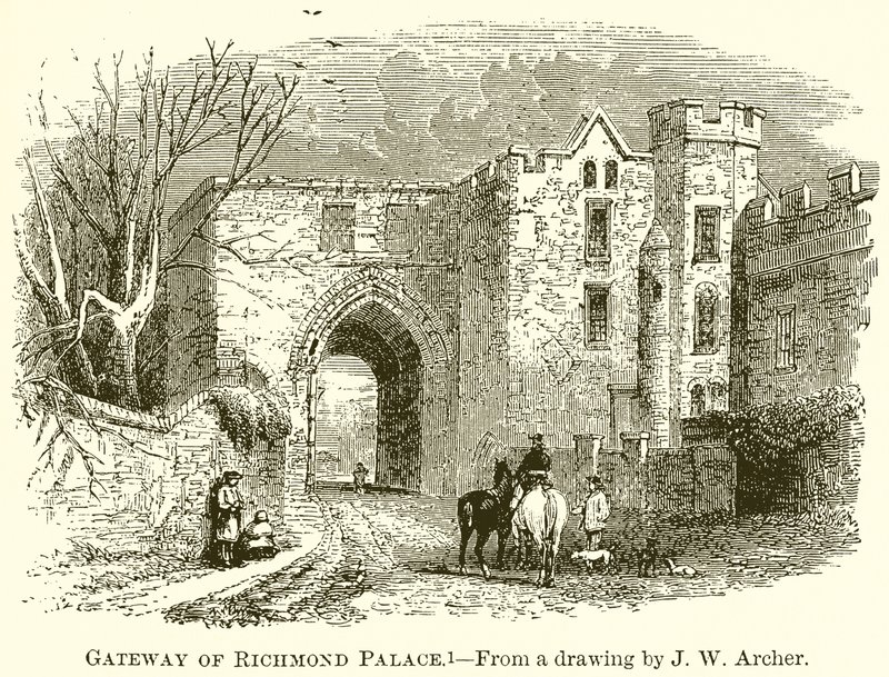 Entrada, de, richmond, palácio de English School