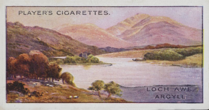 Jóias da paisagem britânica: Loch Awe, Argyll (litografia a cores) de English School