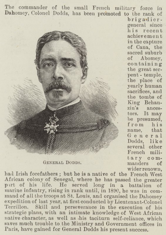 General Dodds (gravura) de English School