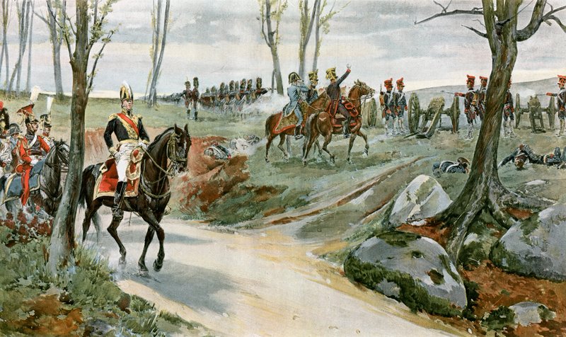 General Drouot e a Artilharia Guarda em Hanau de English School