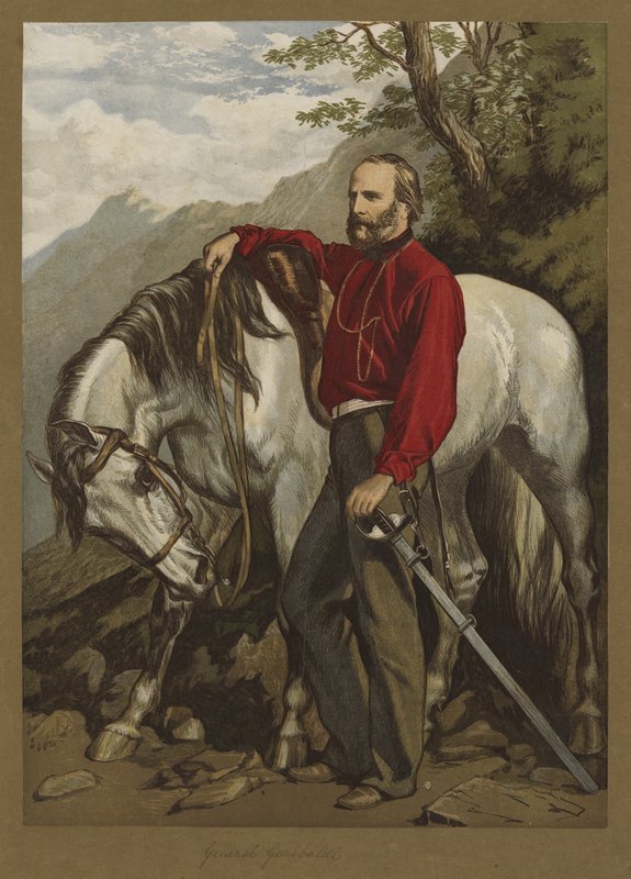 General Garibaldi (litografia a cores) de English School