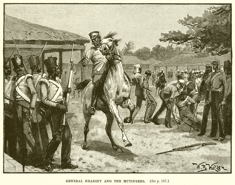 General Hearsey e os Mutineers de English School