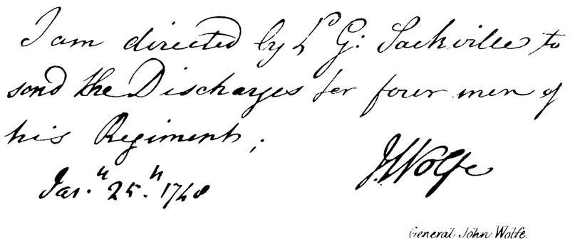 General John Wolfe de English School