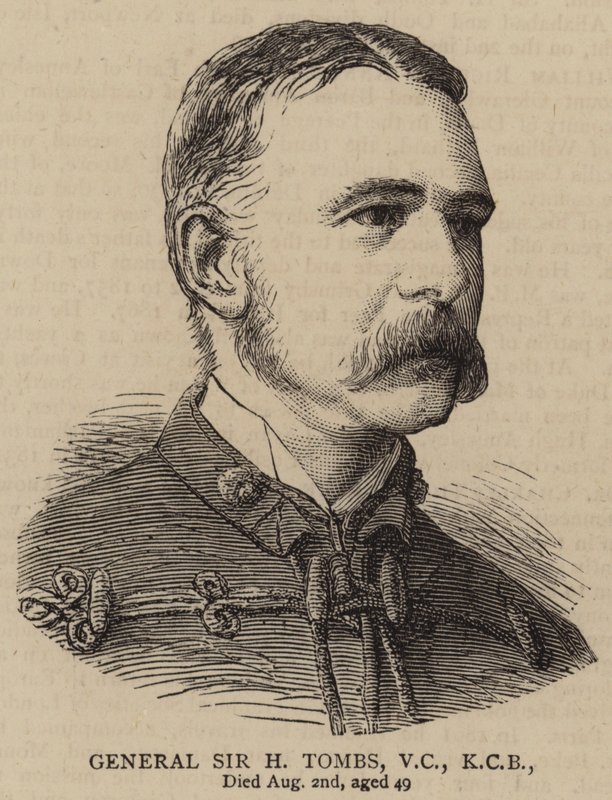 General Sir H Tombs, VC, KCB (gravura) de English School
