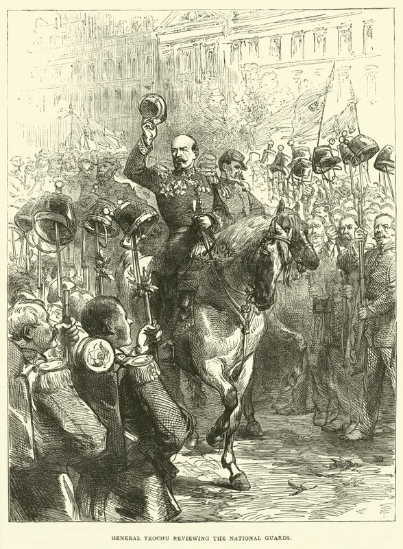 General Trochu revendo a Guarda Nacional, setembro de 1870 de English School