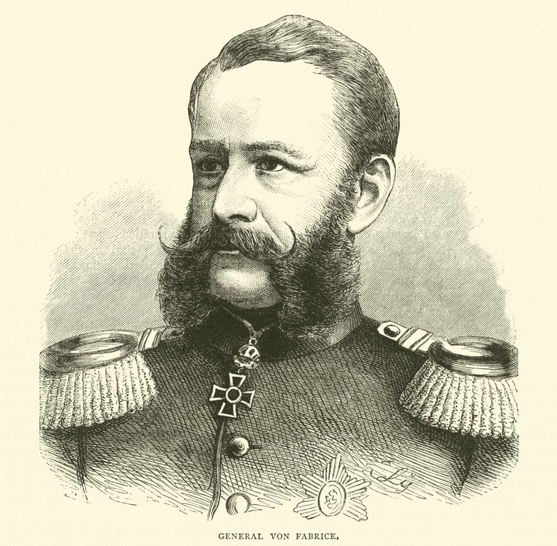 General Von Fabrice, outubro de 1870 de English School
