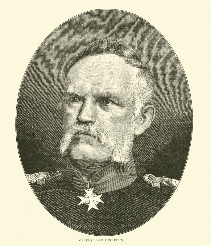 General Von Hindersin, outubro de 1870 de English School