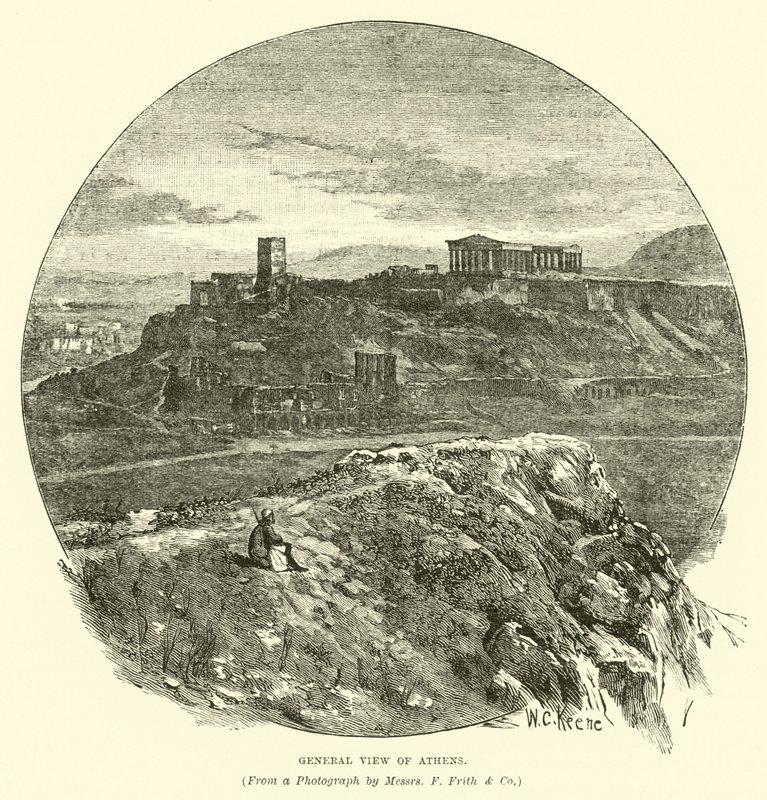 Visão geral de Atenas de English School