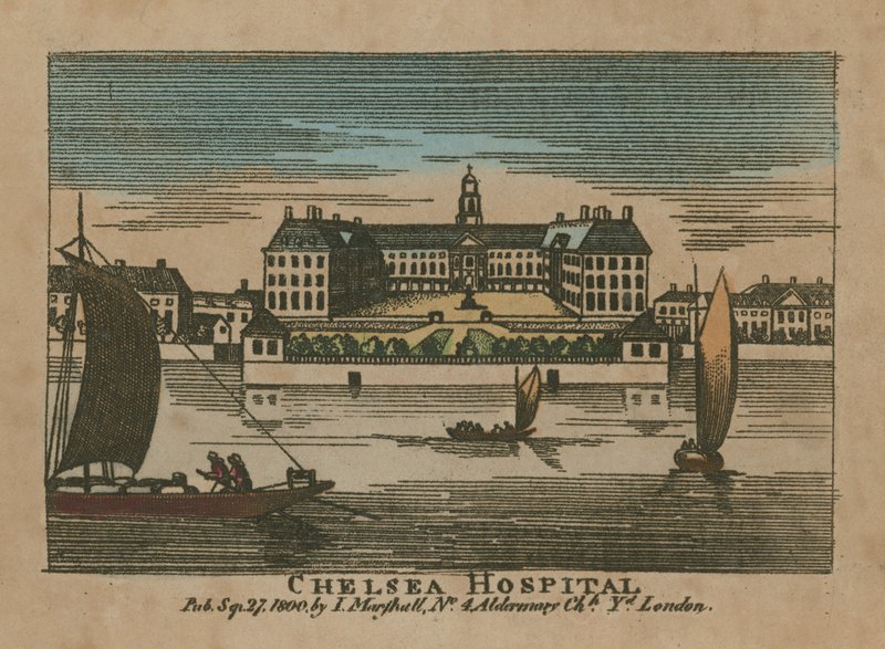 Vista geral do Hospital Chelsea de English School