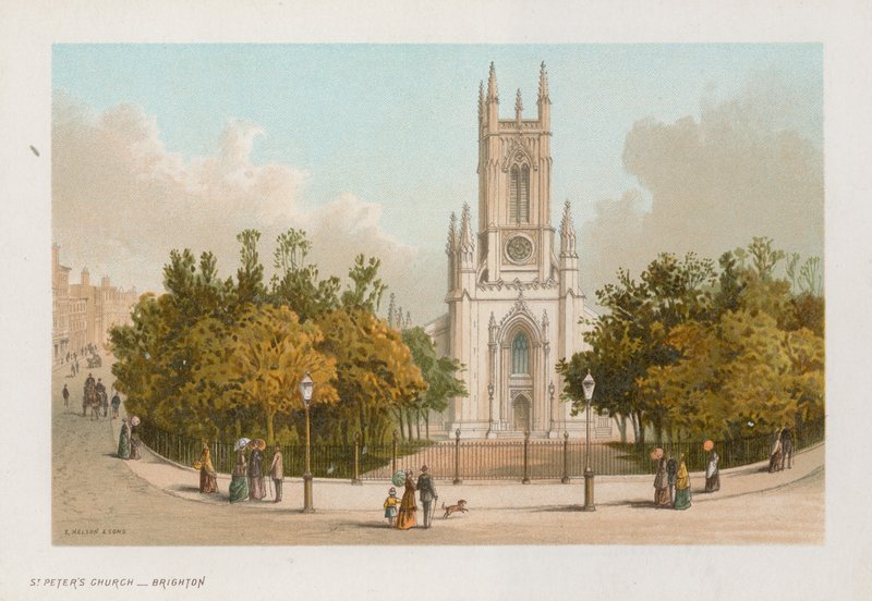 Vista geral da Igreja de São Pedro em Brighton de English School
