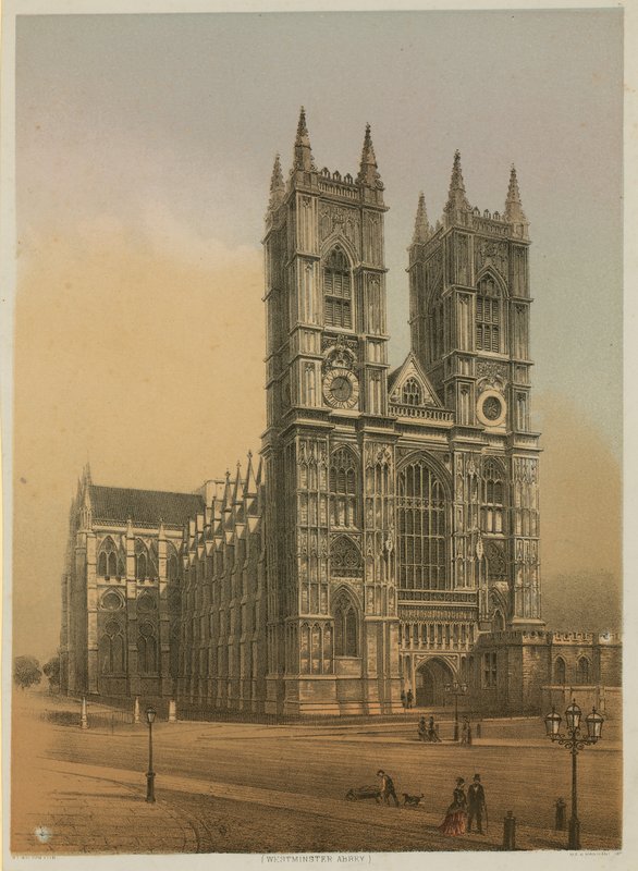 Visão geral, de, abadia westminster de English School