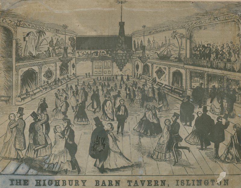 Visão geral das pessoas no Highbury Barn Tavern de English School