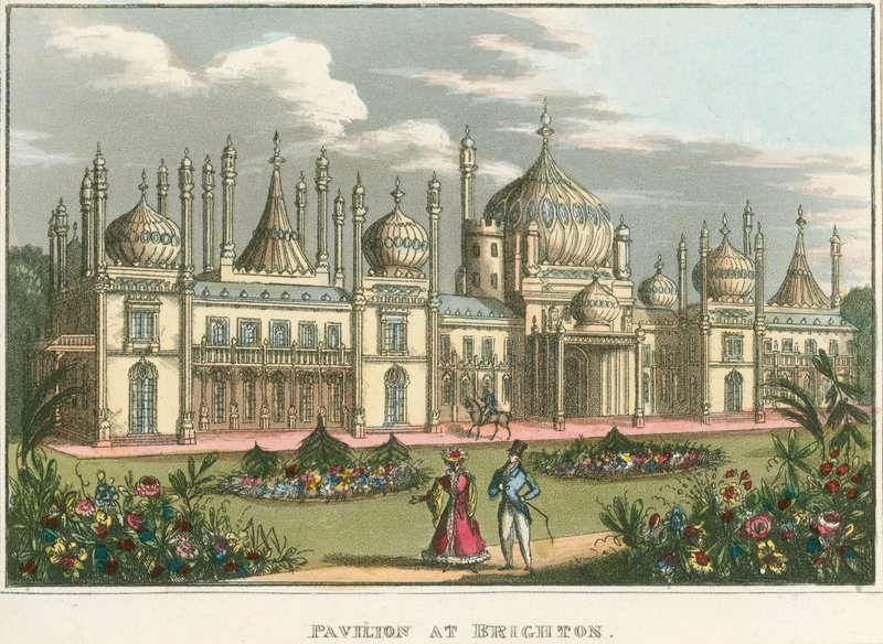 Vista geral do Royal Pavilion em Brighton de English School