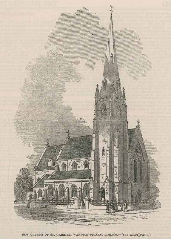 Vista geral da nova igreja de São Gabriel de English School