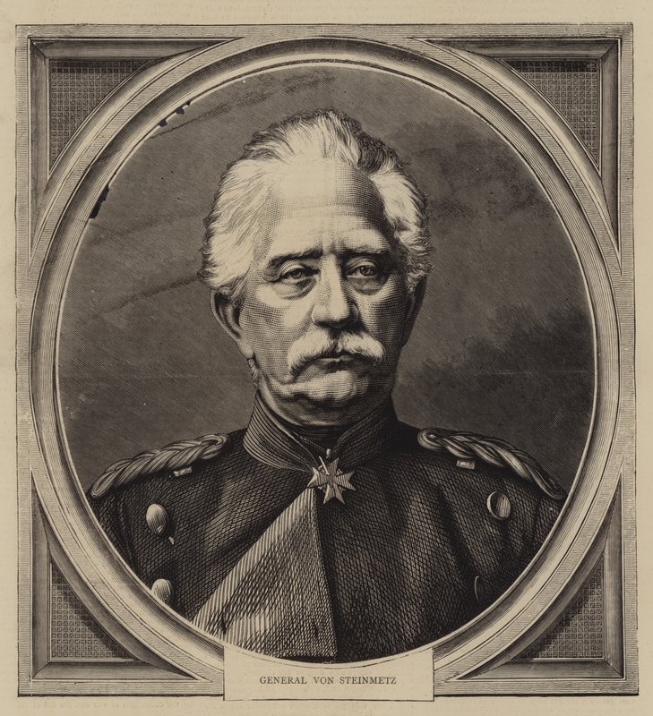 General von Steinmetz (gravura) de English School