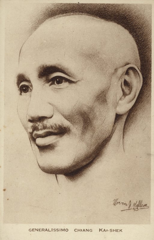 Generalíssimo Chiang Kai-shek (litografia) de English School