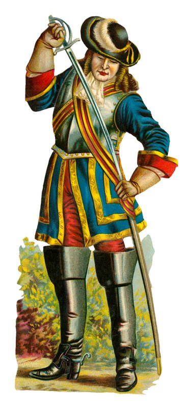 Guarda de cavalheiro da época de Guilherme III, 1689-1702 de English School
